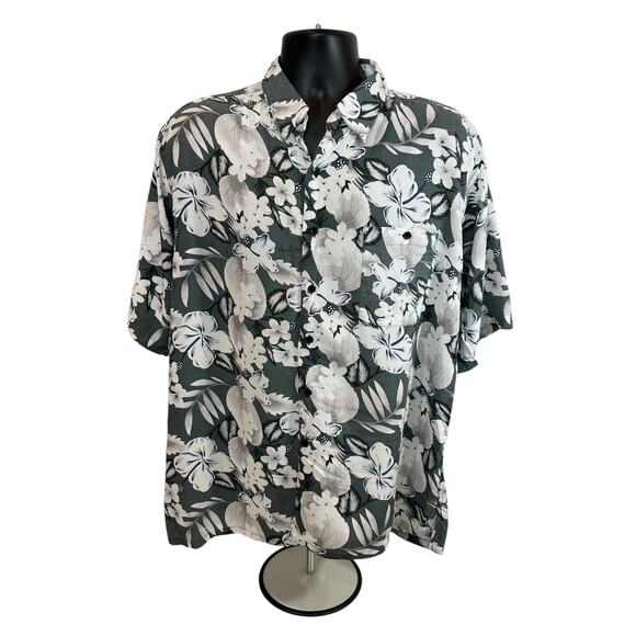 Bruno Men’s Floral Hawaiian Button Down, XL - Picture 1 of 5